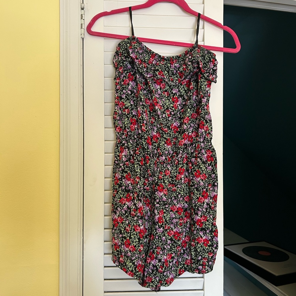 Floral Print Romper